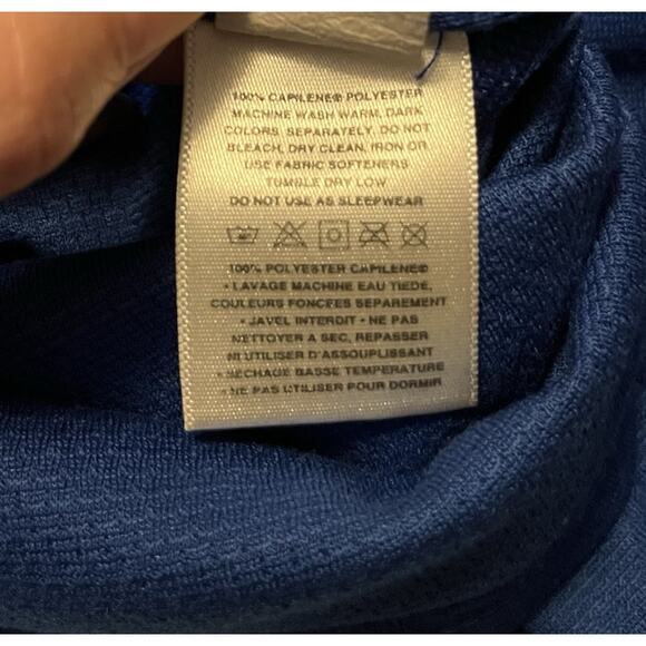 Patagonia Kids Boy Girl Capilene Blue Long Sleeve Ski Base Layer Top Size 14 - Picture 6 of 8